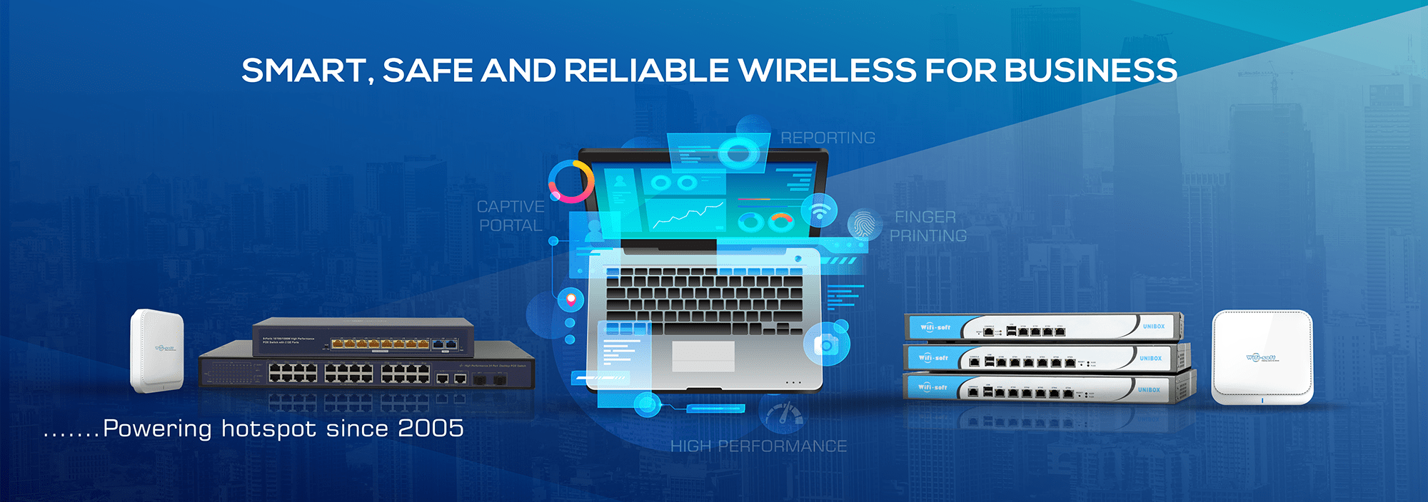 Enterprise Wi-Fi Solutions, Network Access Controllers,  Access Points, PoE Switches - Wifi-Soft