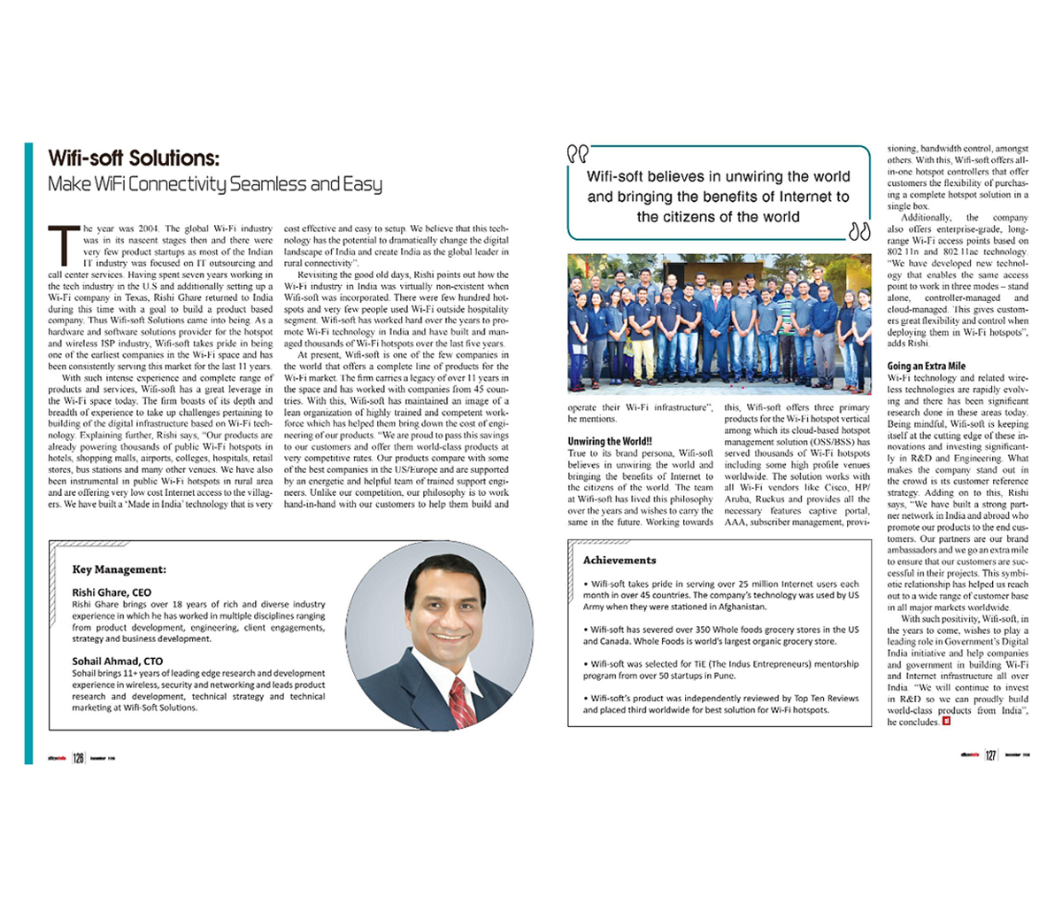 Coverage in Silicon India-  Wifi-Soft