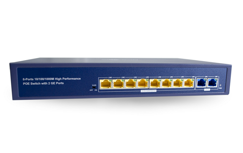 WifiSoft - EN-POE-8P PoE Switch with 120 W Power Supply