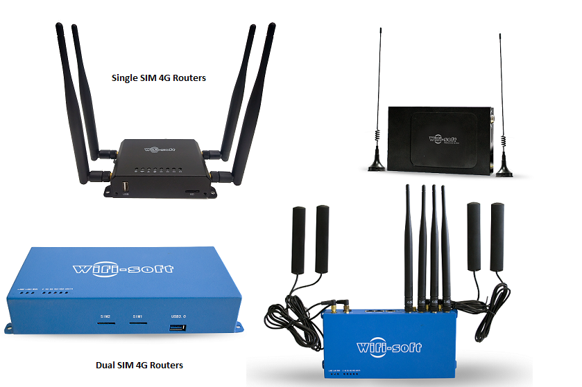 Dual Sim and Single Sim 4G Routers - Wifi-Soft